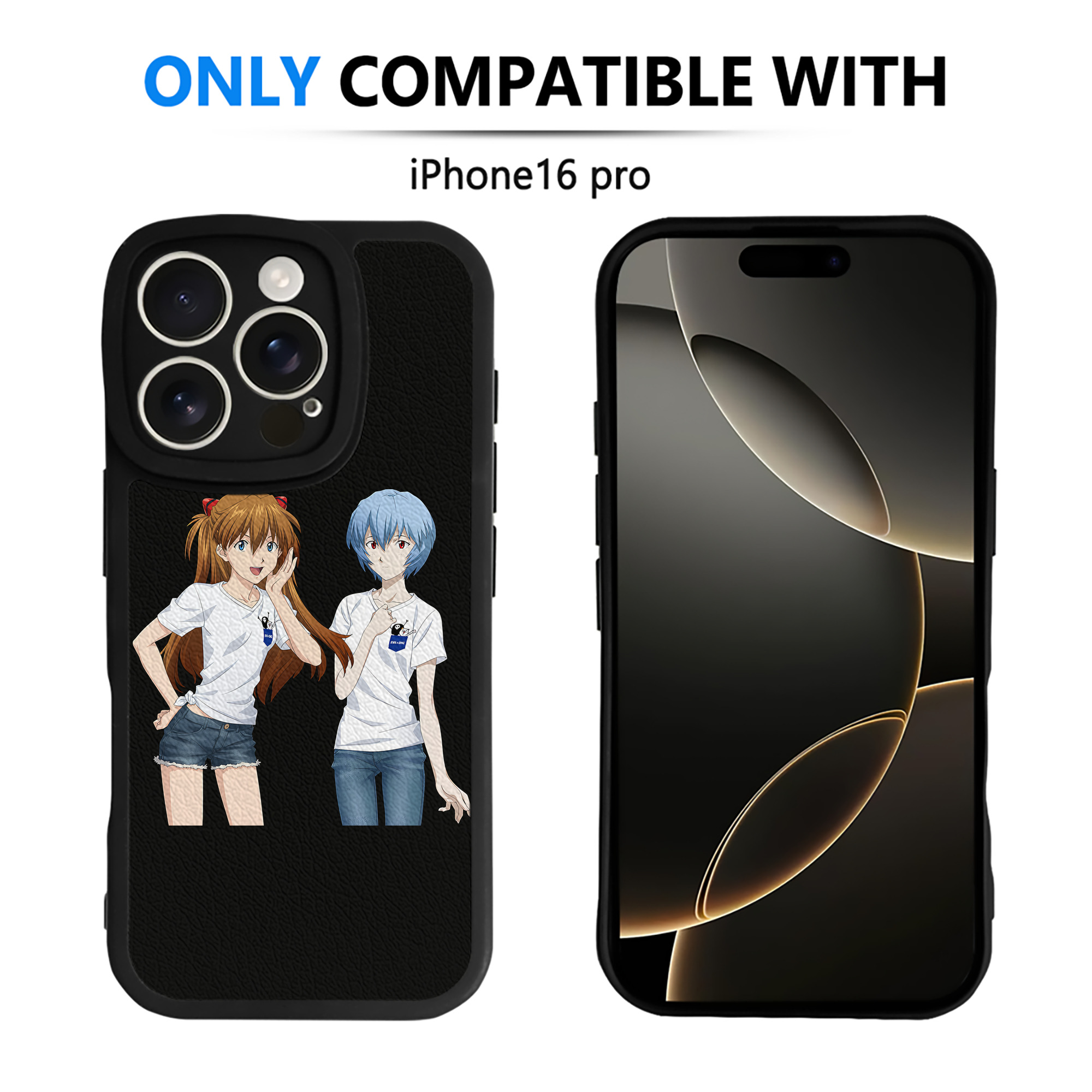 （画像用） EVA 新世紀エヴァンゲリオン 【iPhone 16シリーズ対応】シリコンスマホケース（レザー調） 材質：シリコン